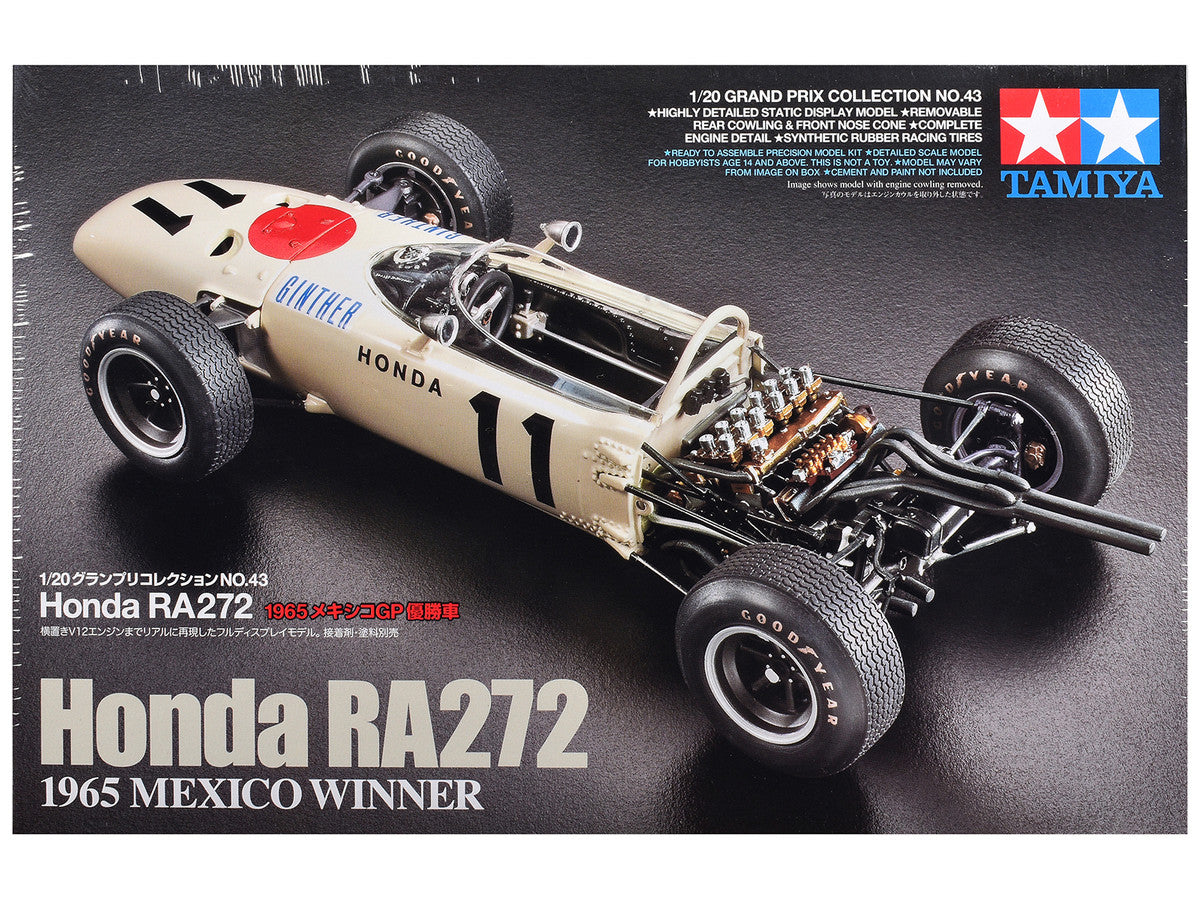 Model Kit Honda RA272 Winner Formula One F1 "Mexico GP" (1965) 1/20 Scale Model by Tamiya LuxuryLifeWay Online Store