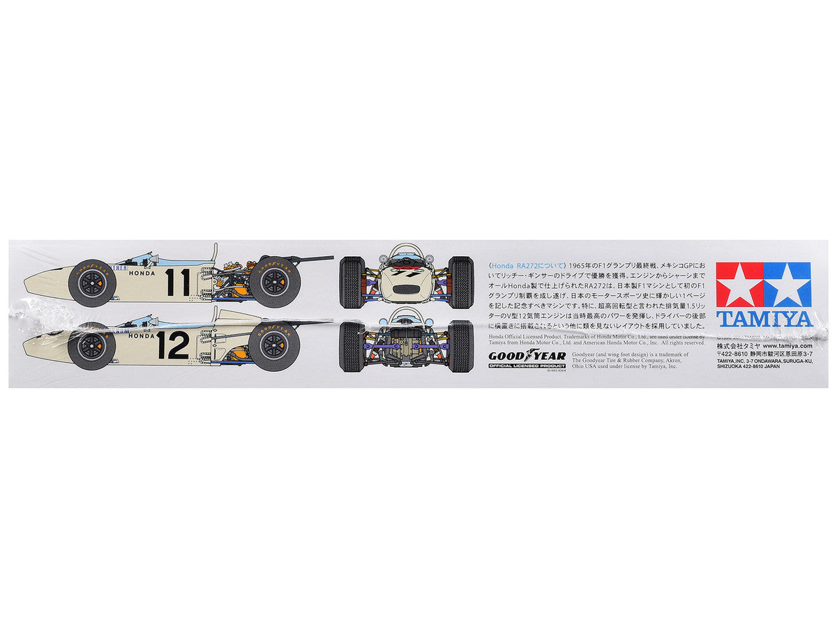 Model Kit Honda RA272 Winner Formula One F1 "Mexico GP" (1965) 1/20 Scale Model by Tamiya LuxuryLifeWay Online Store