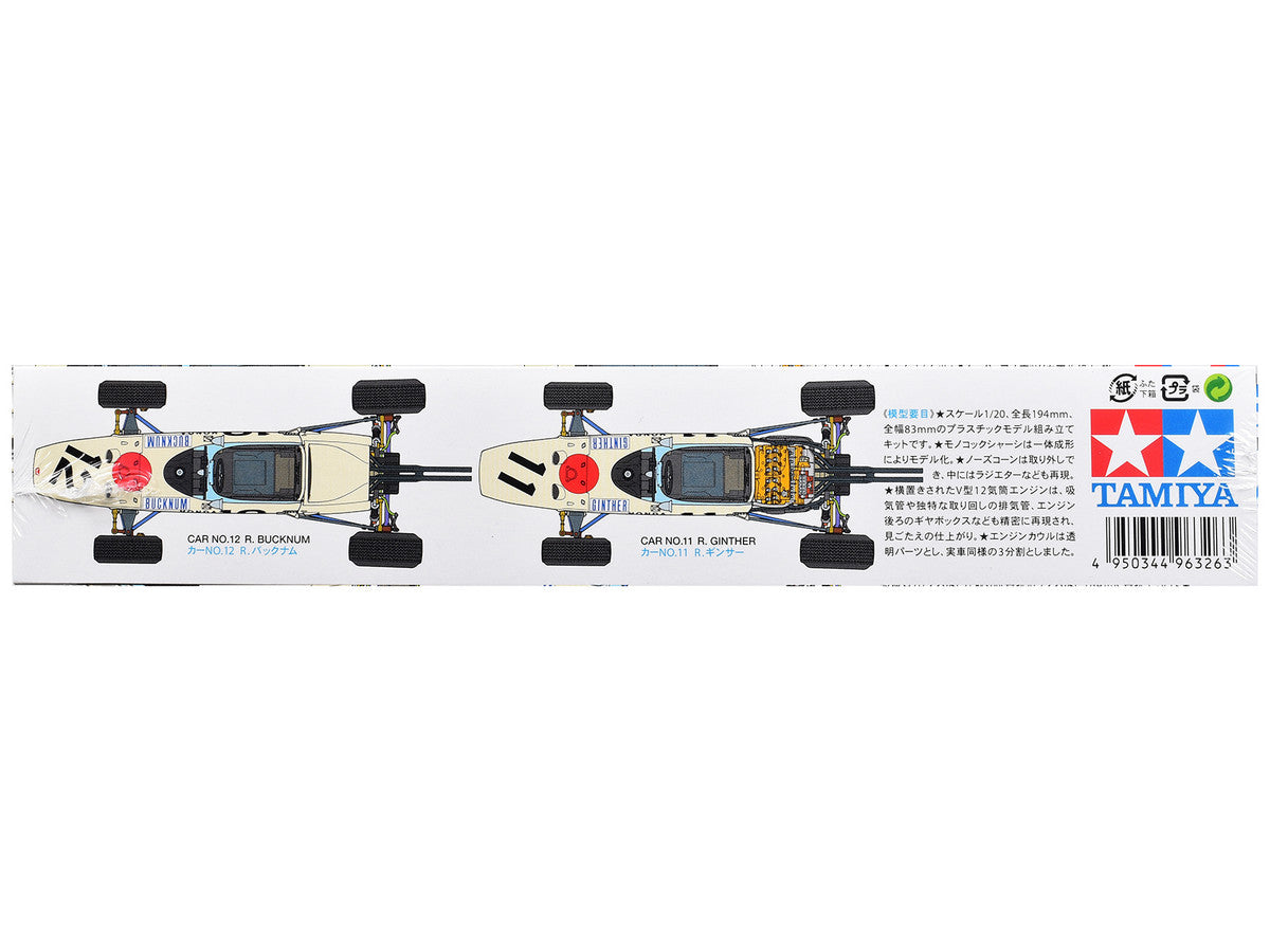 Model Kit Honda RA272 Winner Formula One F1 "Mexico GP" (1965) 1/20 Scale Model by Tamiya LuxuryLifeWay Online Store