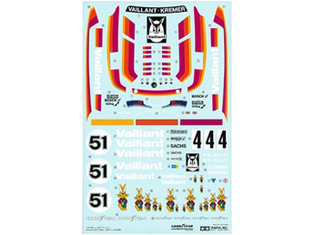 Model Kit Porsche 935 "Vaillant-Kremer" 1/24 Scale Model by Tamiya LuxuryLifeWay Online Store