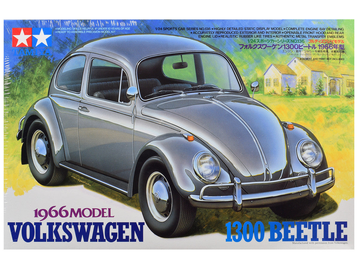 Model Kit 1966 Volkswagen 1300 Beetle 1/24 Scale Model by Tamiya LuxuryLifeWay Online Store