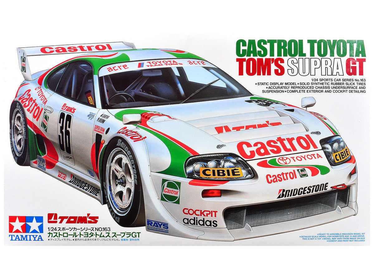 Model Kit Castrol Toyota Tom's Supra GT 1/24 Scale Model by Tamiya LuxuryLifeWay Online Store