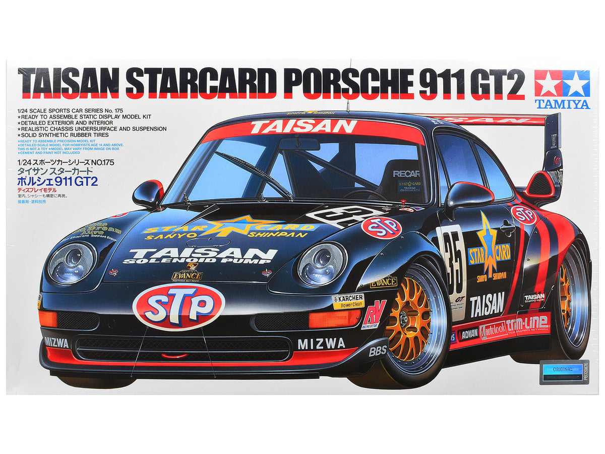 Model Kit Porsche 911 GT2 "Taisan Starcard" 1/24 Scale Model by Tamiya LuxuryLifeWay Online Store