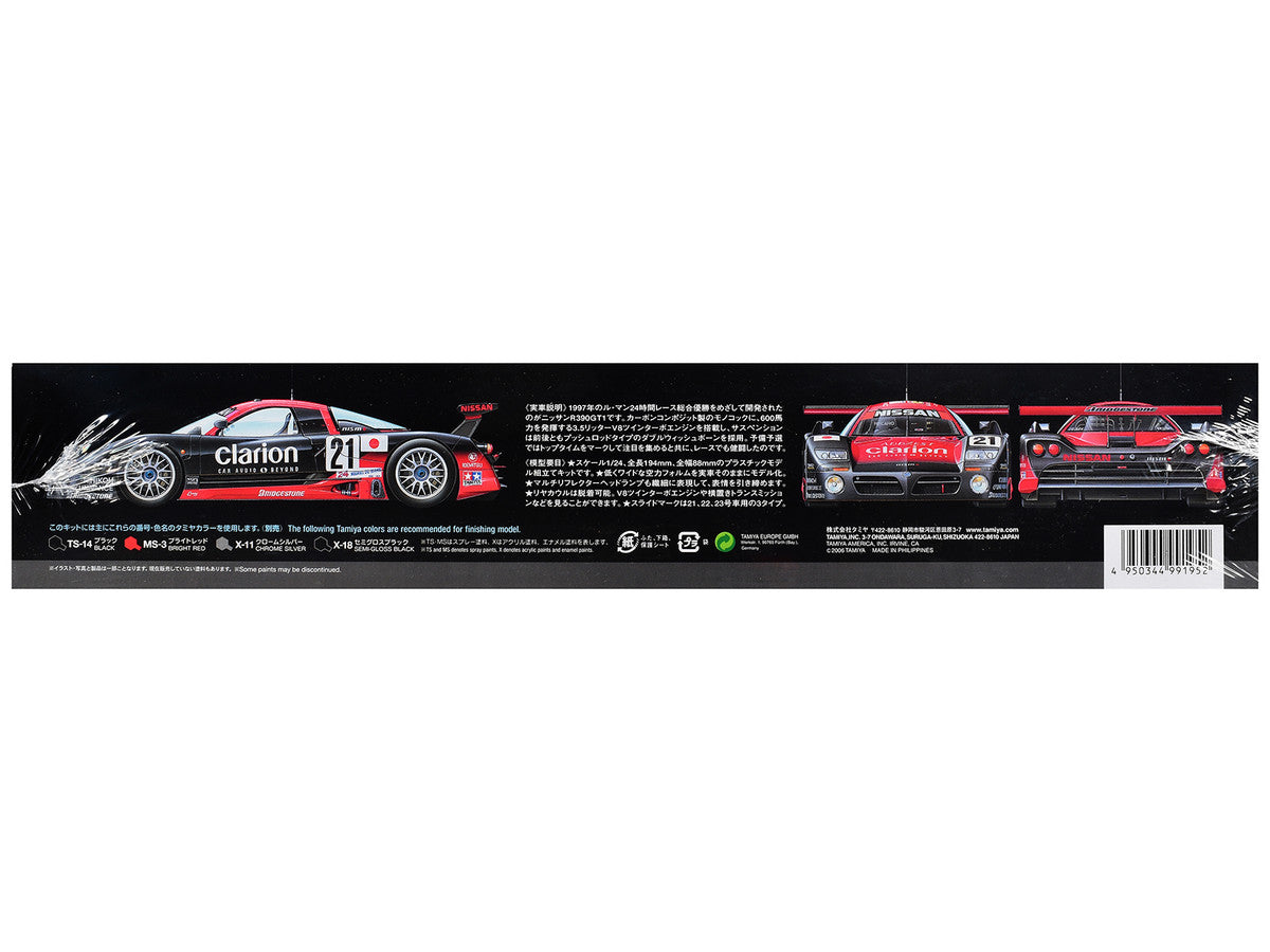 Model Kit Nissan R390 GT1 "24 Hours of Le Mans" (1997) 1/24 Scale Model by Tamiya LuxuryLifeWay Online Store