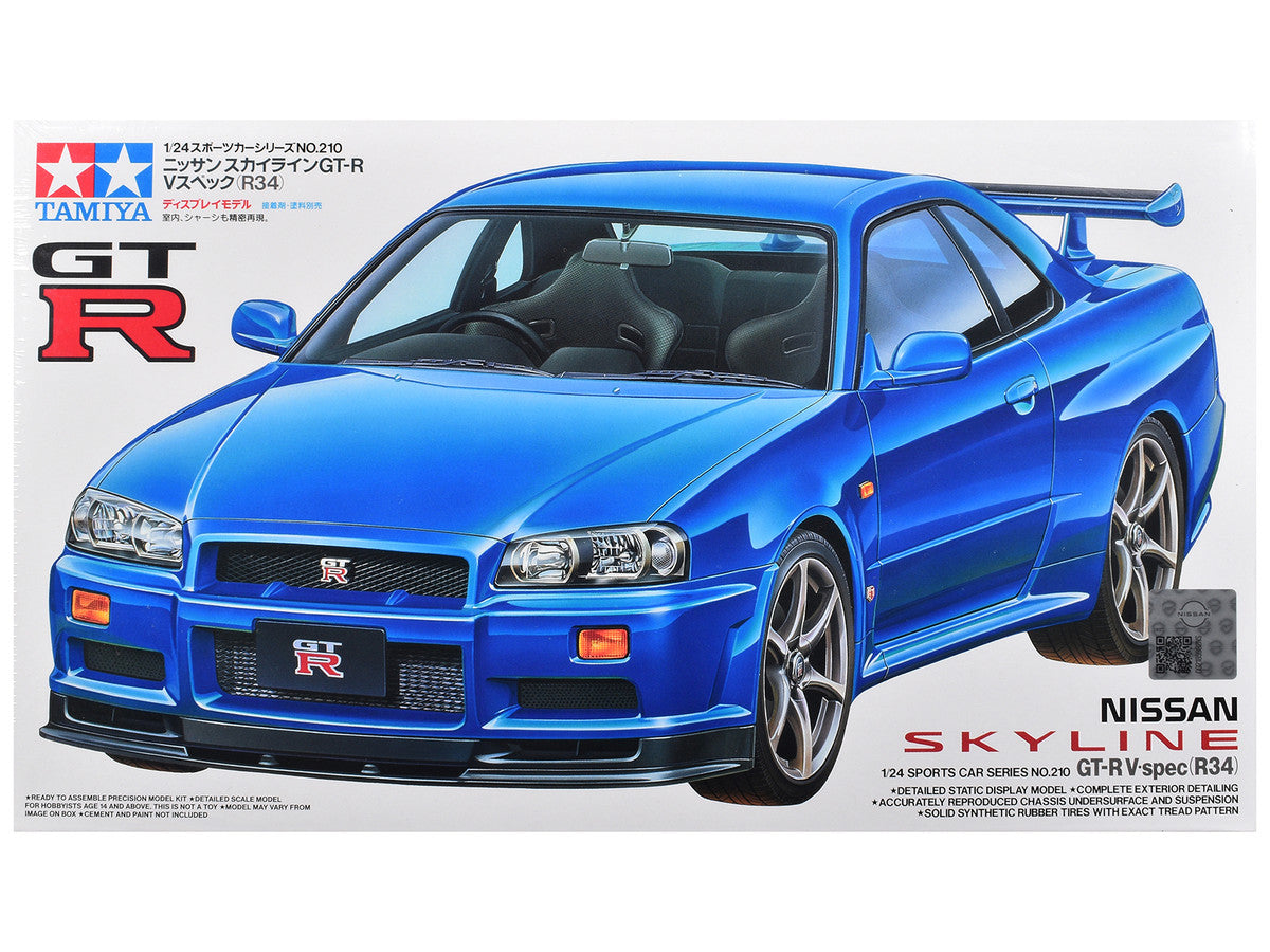 Model Kit Nissan Skyline GT-R V-Spec (R34) 1/24 Scale Model by Tamiya LuxuryLifeWay Online Store