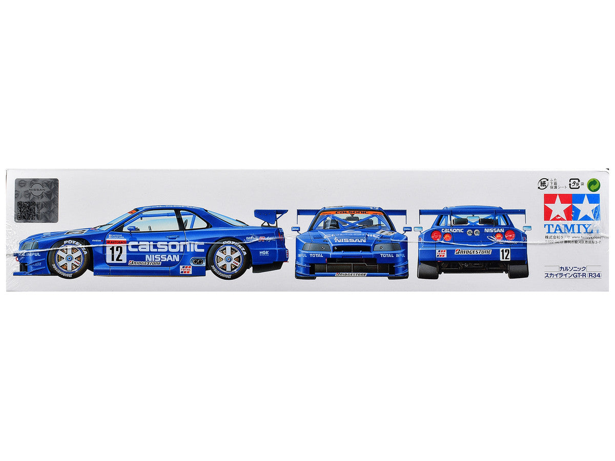 Model Kit Nissan Skyline GT-R (R34) "Calsonic" 1/24 Scale Model by Tamiya LuxuryLifeWay Online Store