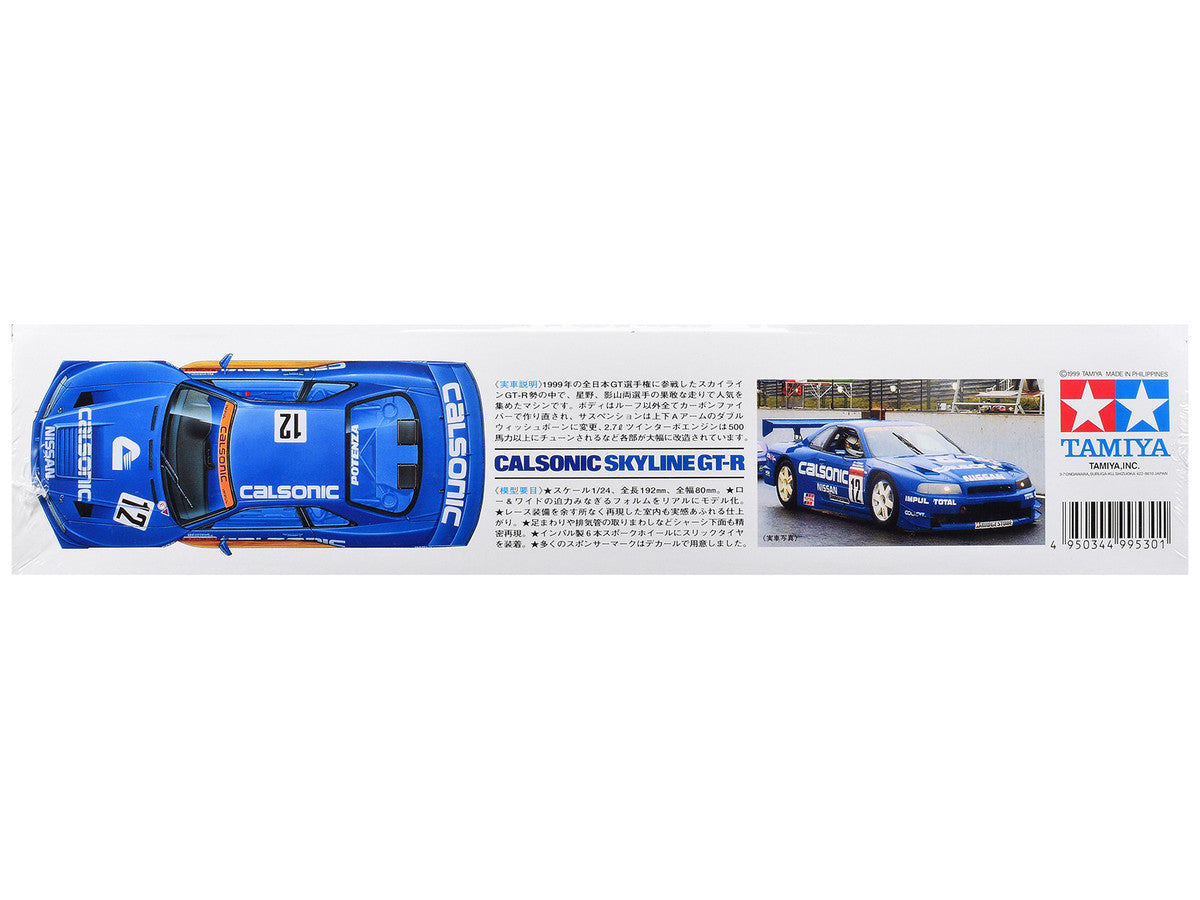 Model Kit Nissan Skyline GT-R (R34) "Calsonic" 1/24 Scale Model by Tamiya LuxuryLifeWay Online Store