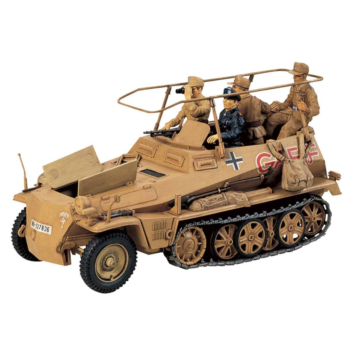 Model Kit German Sd.kfz. 250/3 Greif Half-Tracked Armored Vehicle 1/35 Scale Model by Tamiya LuxuryLifeWay Online Store