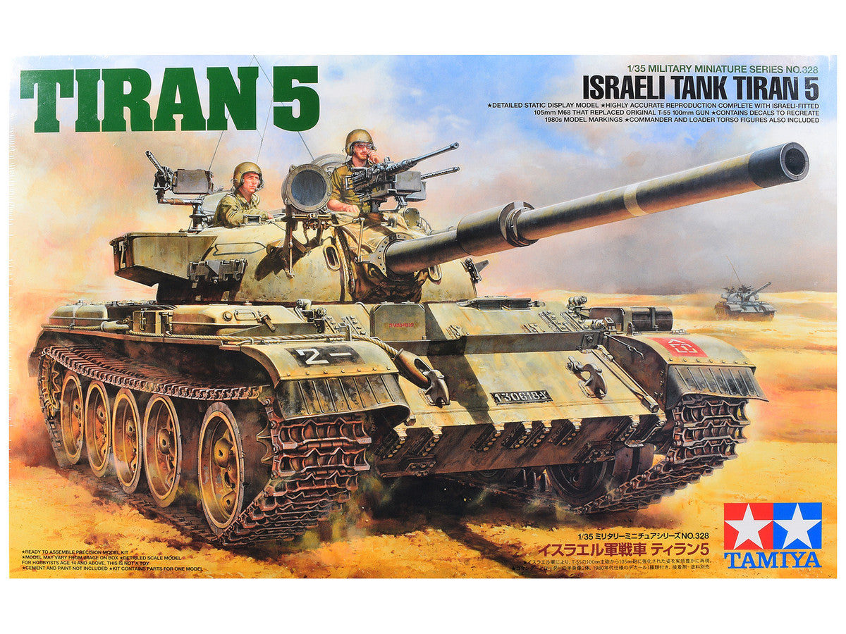 Model Kit Israeli Tiran 5 Tank "Israeli Army" 1/35 Scale Model by Tamiya LuxuryLifeWay Online Store