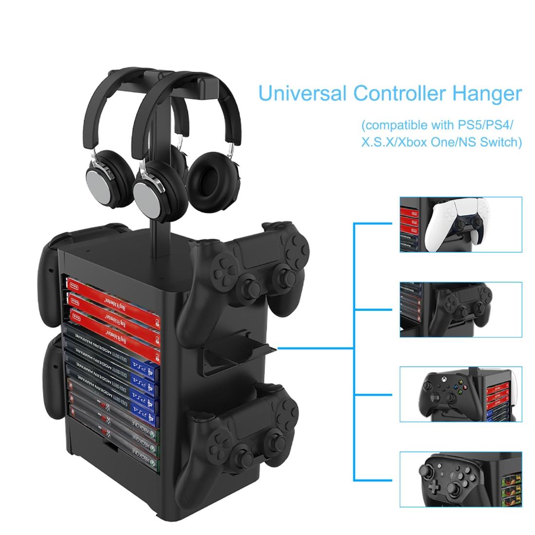 NNEIDS Ps5 / Xsx Game Disc & Headphone Storage Rack LuxuryLifeWay Online Store