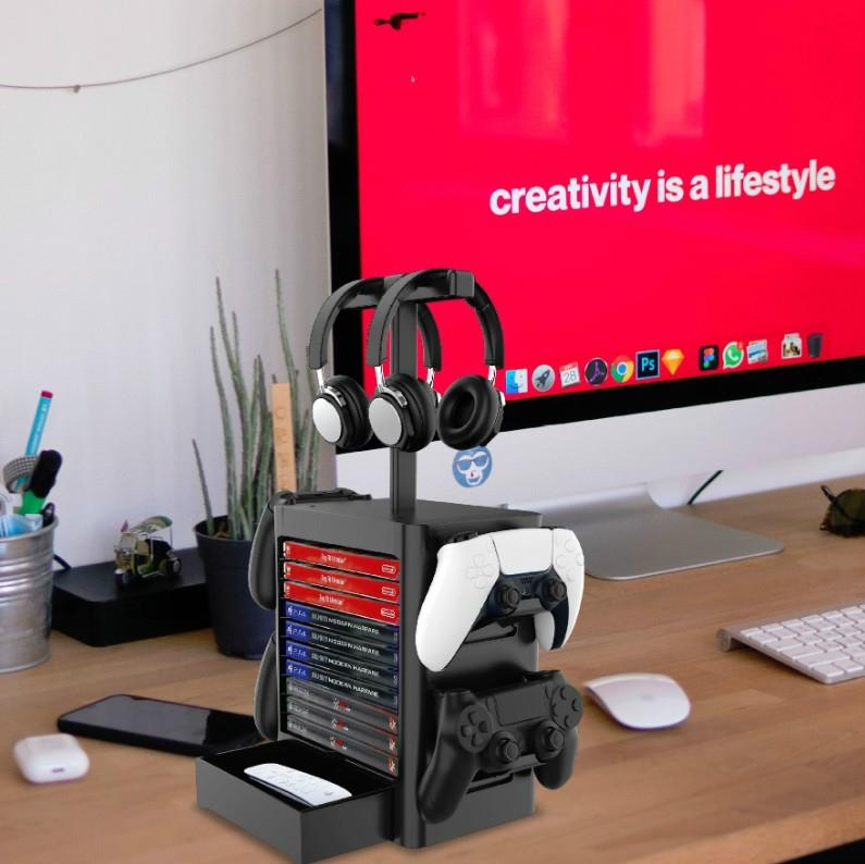 NNEIDS Ps5 / Xsx Game Disc & Headphone Storage Rack LuxuryLifeWay Online Store