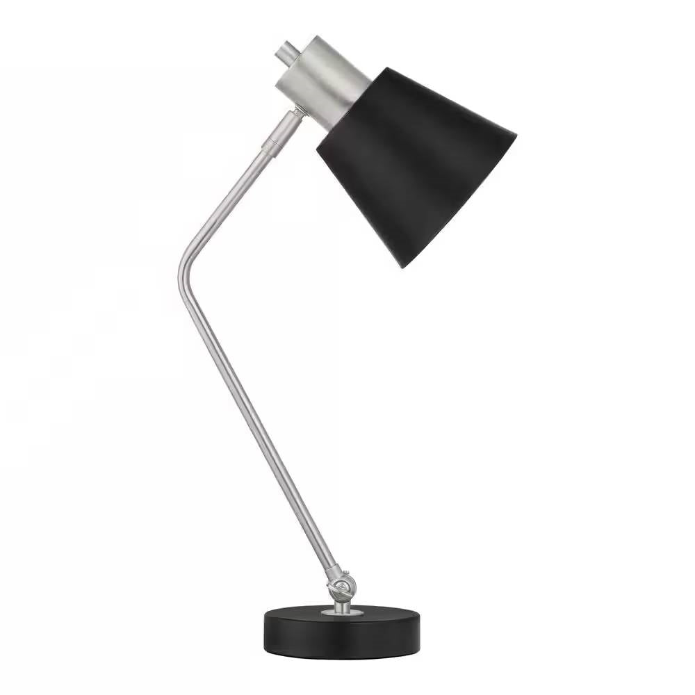 Simple Modern Metal Desk Light Table Lamp with Black Shade and Adjustable Tilt LuxuryLifeWay Online Store