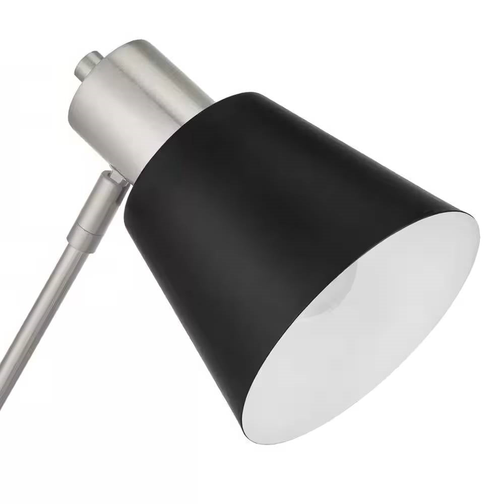 Simple Modern Metal Desk Light Table Lamp with Black Shade and Adjustable Tilt LuxuryLifeWay Online Store