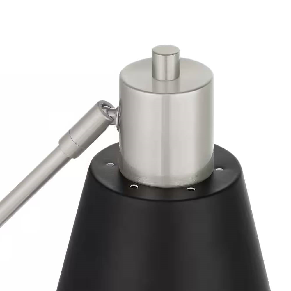 Simple Modern Metal Desk Light Table Lamp with Black Shade and Adjustable Tilt LuxuryLifeWay Online Store