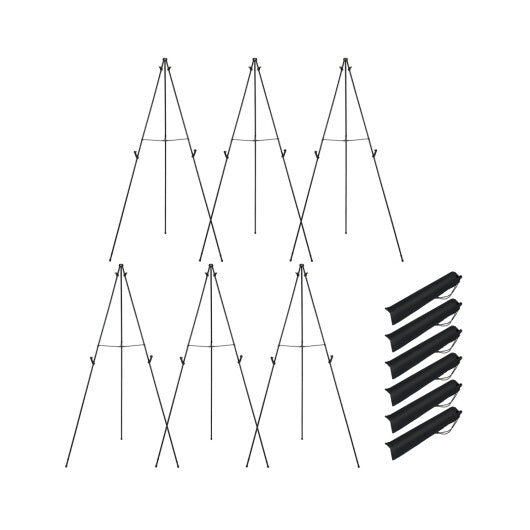 166 CM Metal Easel Stand Set 6-Pack-Black LuxuryLifeWay Online Store