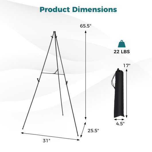 166 CM Metal Easel Stand Set 6-Pack-Black LuxuryLifeWay Online Store