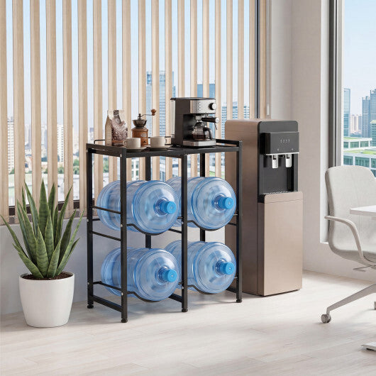 5 Gallon Water Jug Holder for 4 Bottles-Black LuxuryLifeWay Online Store