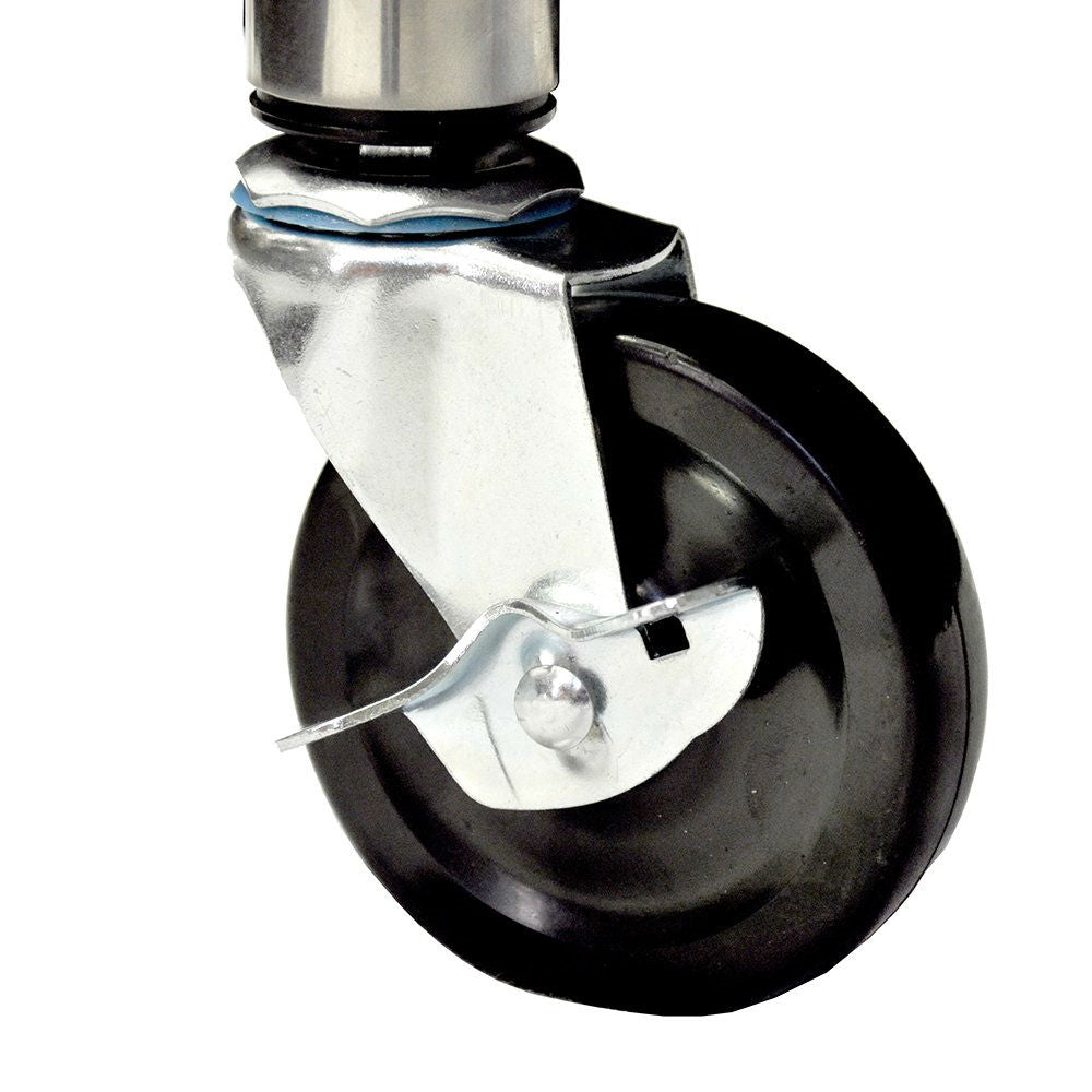 Stainless Steel 2-ft Kitchen Island Cart Prep Table with Casters LuxuryLifeWay Online Store