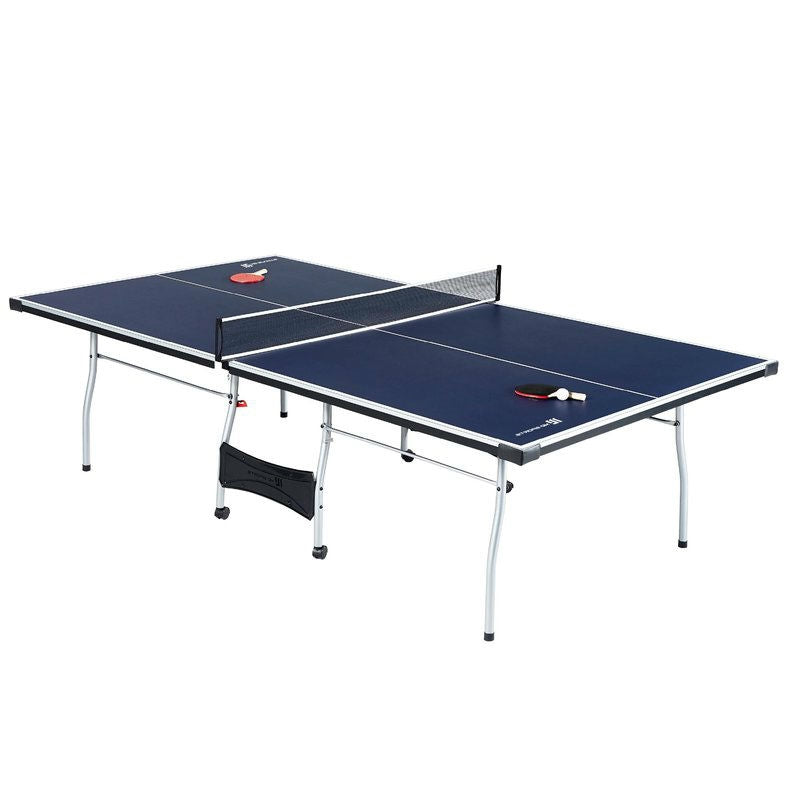 Official Tournament Grade Blue Foldable Indoor Table Tennis Table with Paddles and Balls LuxuryLifeWay Online Store