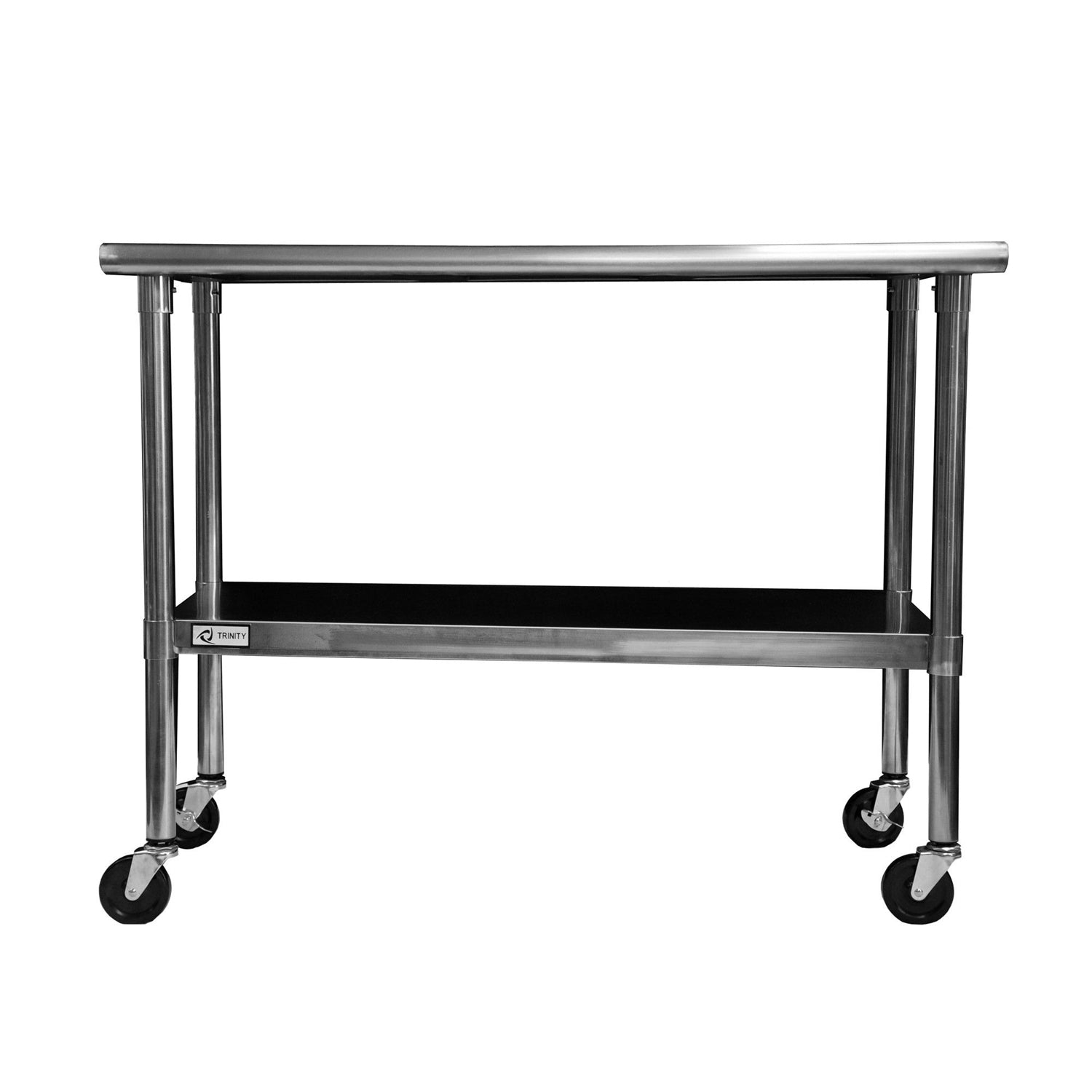 2ft x 4ft Stainless Steel Top Kitchen Prep Table with Locking Casters Wheels LuxuryLifeWay Online Store