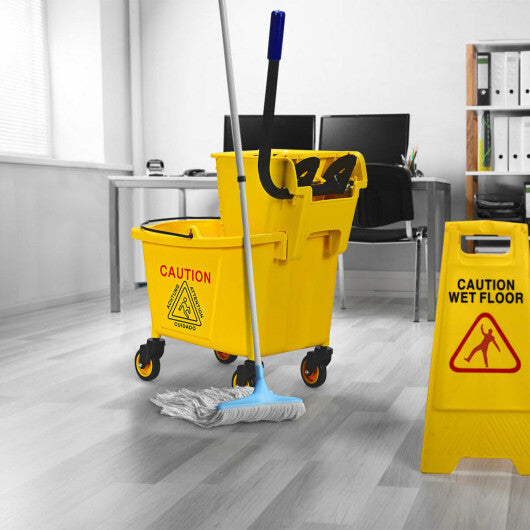 26 Quart Side Press Wringer Commercial Mop Bucket LuxuryLifeWay Online Store
