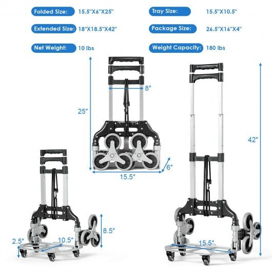 Portable Folding Stair Climbing Hand Truck LuxuryLifeWay Online Store