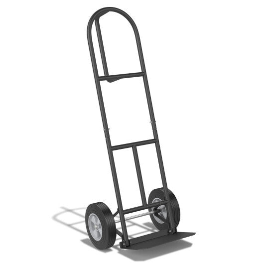 P-Handle Sack Truck with 10 Inch Wheels and Foldable Load Area-Red LuxuryLifeWay Online Store