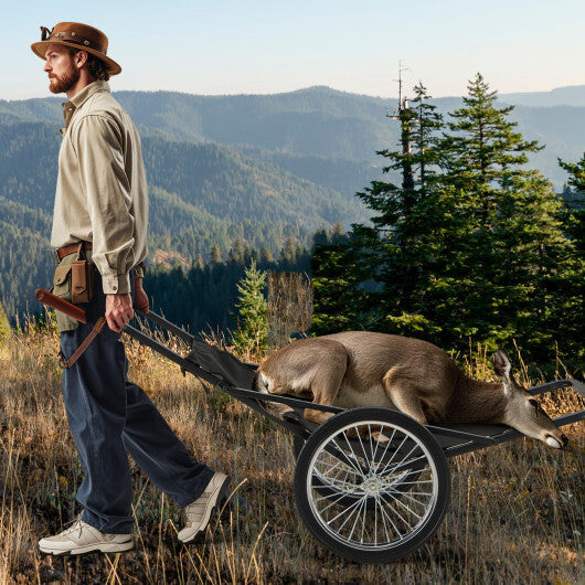 550 LBS Folding Deer Game Cart with Polyester Liner for Hunting LuxuryLifeWay Online Store