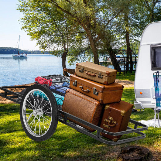 Double-Layer Deer Cart with 20 Inch Rubber Wheels LuxuryLifeWay Online Store
