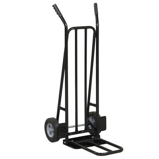 Heavy Duty Hand Truck Dolly with Dual Foldable Nose Plates-Red LuxuryLifeWay Online Store