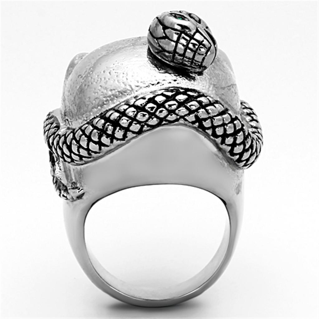 TK1038 - High polished (no plating) Stainless Steel Ring with Top Grade Crystal  in Multi Color LuxuryLifeWay Online Store