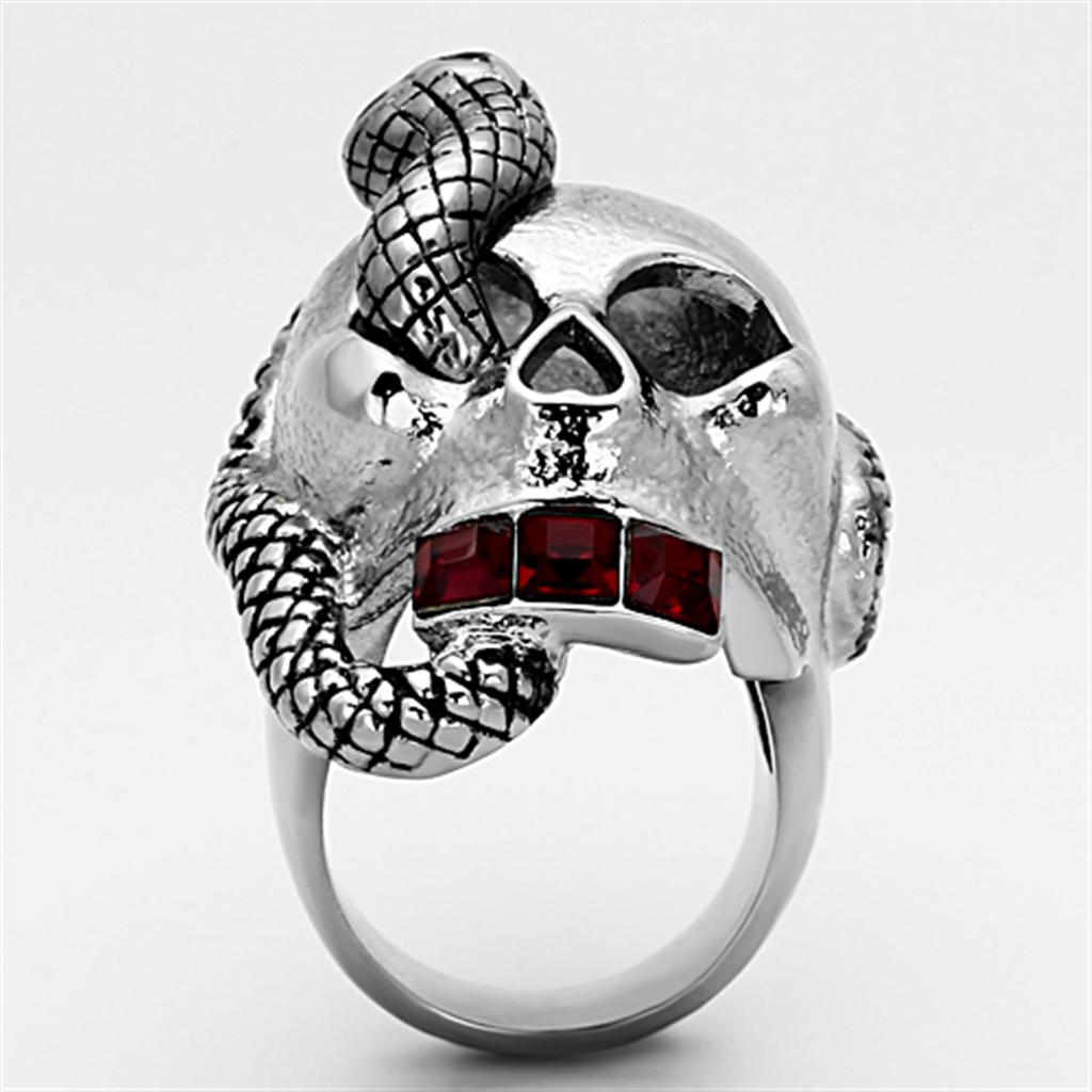 TK1038 - High polished (no plating) Stainless Steel Ring with Top Grade Crystal  in Multi Color LuxuryLifeWay Online Store