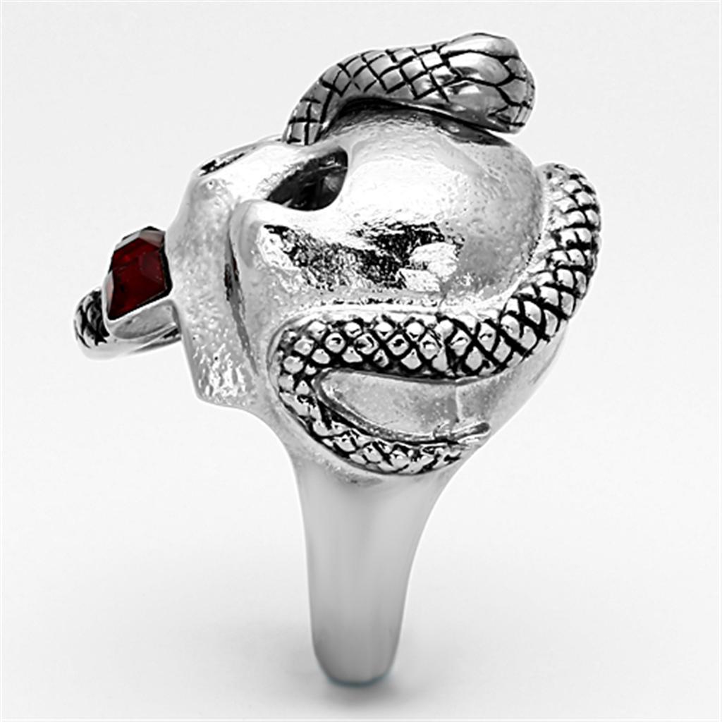 TK1038 - High polished (no plating) Stainless Steel Ring with Top Grade Crystal  in Multi Color LuxuryLifeWay Online Store