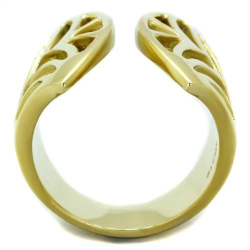TK1902 - IP Gold(Ion Plating) Stainless Steel Ring with No Stone LuxuryLifeWay Online Store