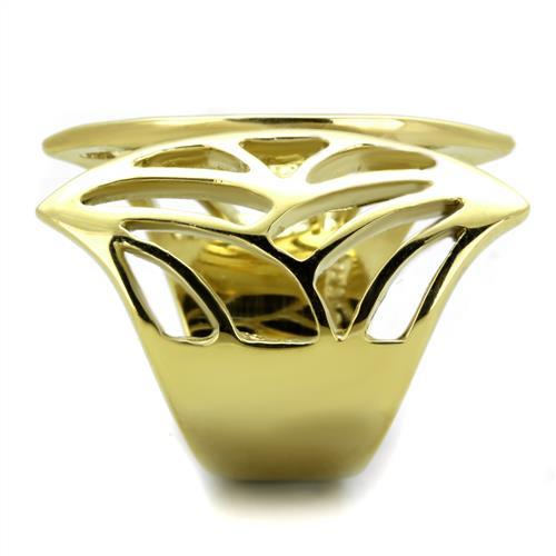 TK1902 - IP Gold(Ion Plating) Stainless Steel Ring with No Stone LuxuryLifeWay Online Store