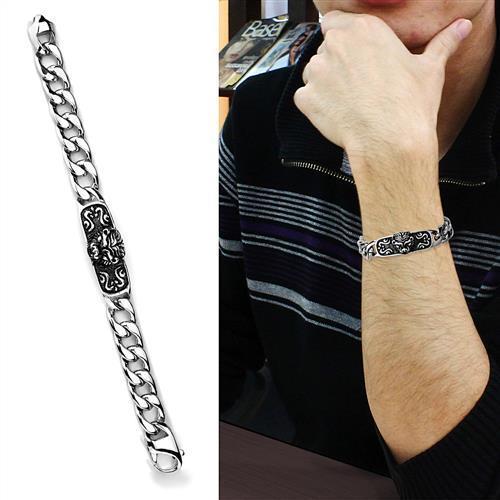 TK1978 - High polished (no plating) Stainless Steel Bracelet with No Stone LuxuryLifeWay Online Store