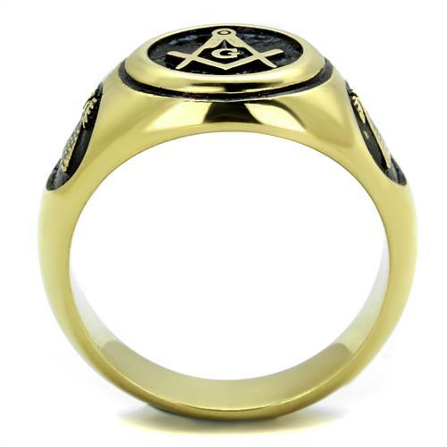 TK2050 - IP Gold(Ion Plating) Stainless Steel Ring with No Stone LuxuryLifeWay Online Store