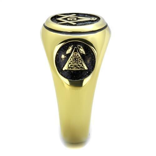 TK2050 - IP Gold(Ion Plating) Stainless Steel Ring with No Stone LuxuryLifeWay Online Store