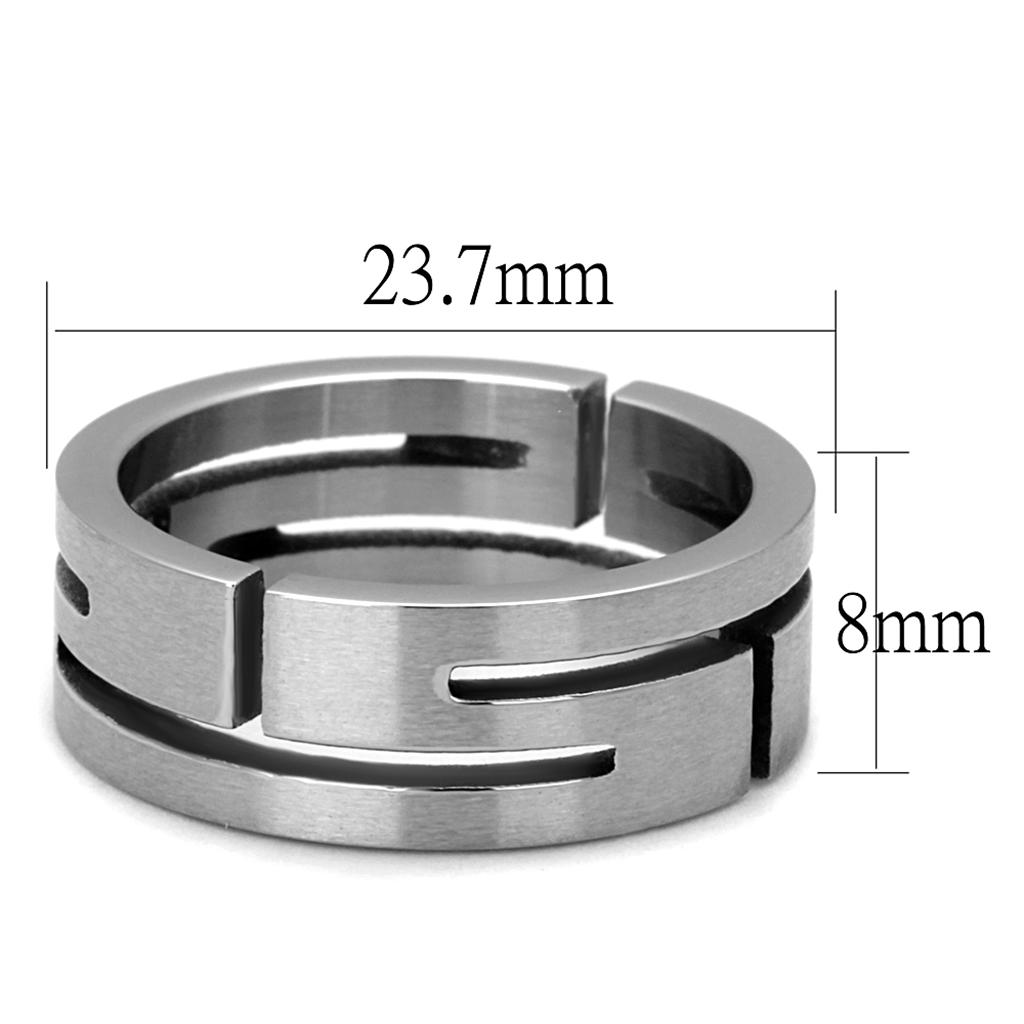 TK2393 - High polished (no plating) Stainless Steel Ring with No Stone LuxuryLifeWay Online Store