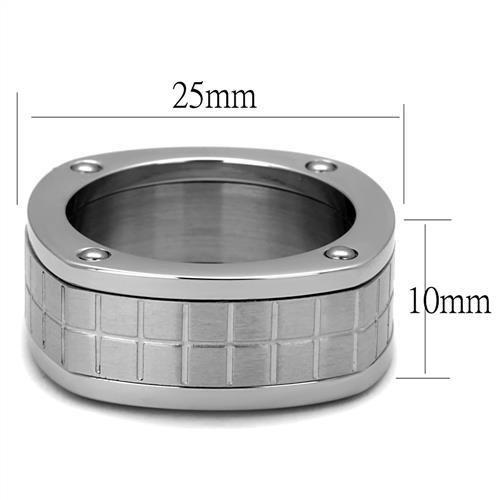 TK2405 - High polished (no plating) Stainless Steel Ring with No Stone LuxuryLifeWay Online Store