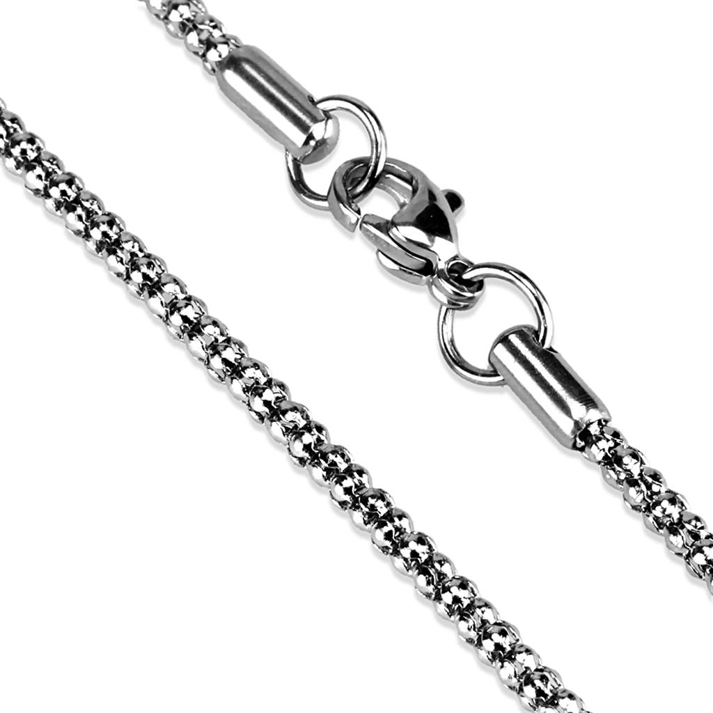 TK2424 - High polished (no plating) Stainless Steel Chain with No Stone LuxuryLifeWay Online Store