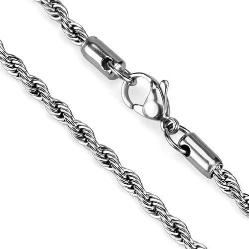 TK2434 - High polished (no plating) Stainless Steel Chain with No Stone LuxuryLifeWay Online Store
