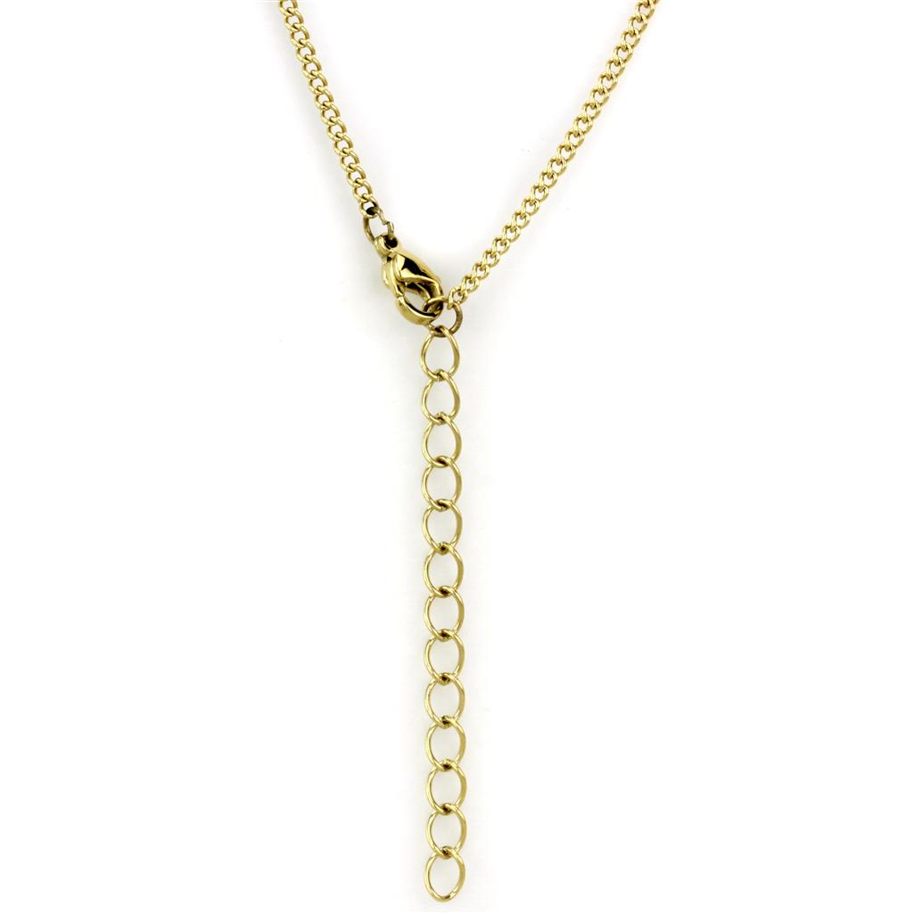 TK2911 - IP Gold(Ion Plating) Stainless Steel Necklace with Precious Stone Lapis in Montana LuxuryLifeWay Online Store