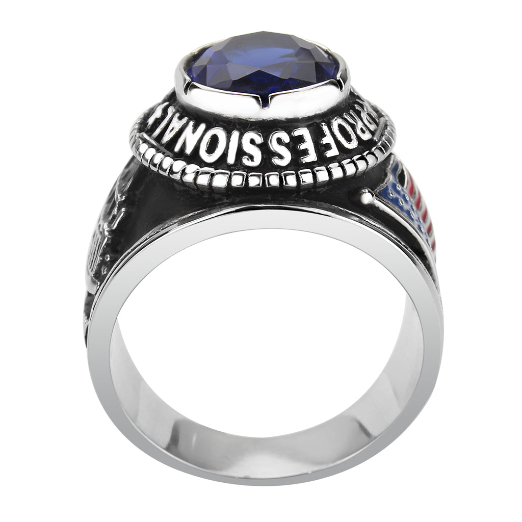 TK30320 - Trucker Ring in Montana Blue LuxuryLifeWay Online Store