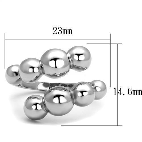 TK3089 - High polished (no plating) Stainless Steel Ring with No Stone LuxuryLifeWay Online Store