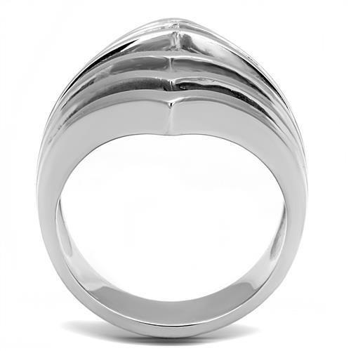 TK3144 - High polished (no plating) Stainless Steel Ring with No Stone LuxuryLifeWay Online Store