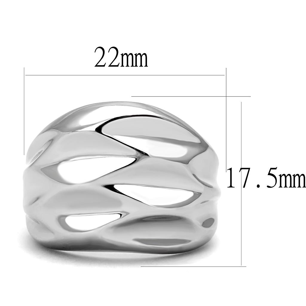 TK3262 - High polished (no plating) Stainless Steel Ring with No Stone LuxuryLifeWay Online Store
