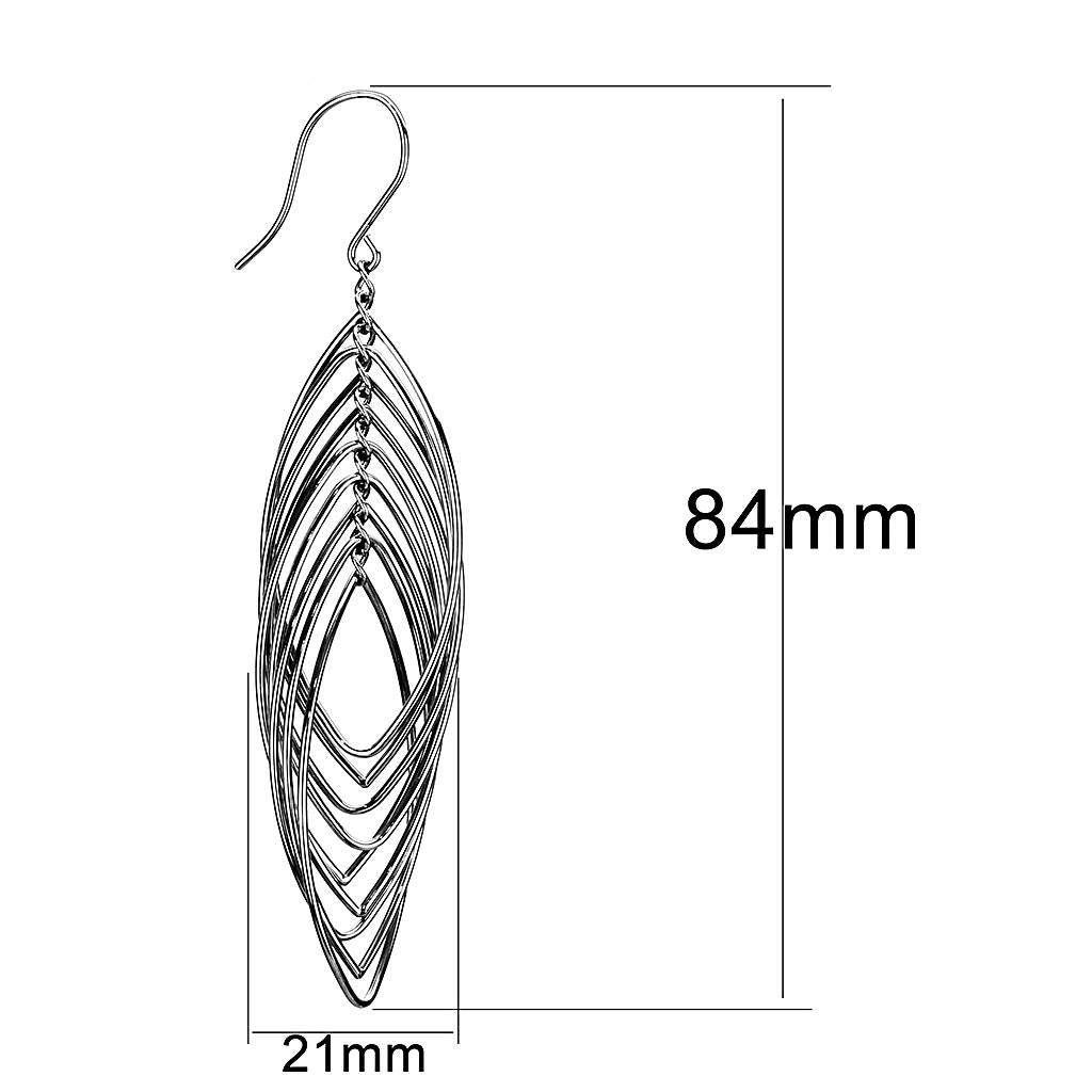 TK3500 - High polished (no plating) Stainless Steel Earrings with No Stone LuxuryLifeWay Online Store