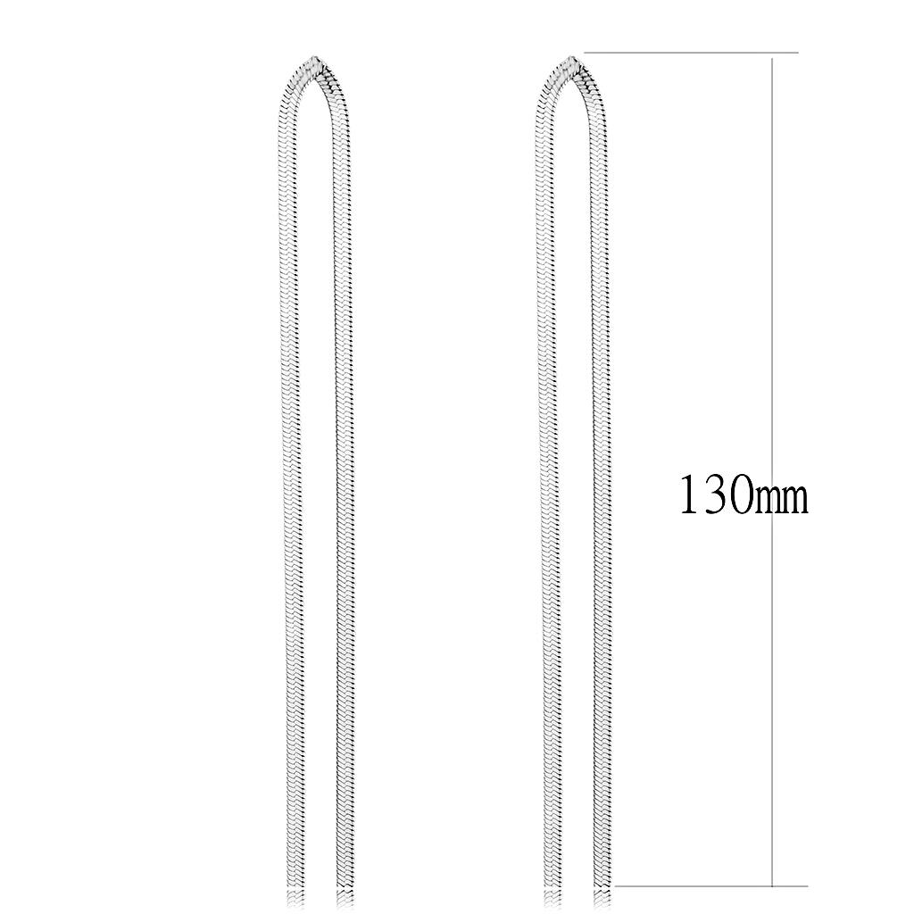 TK3530 - High polished (no plating) Stainless Steel Earrings with No Stone LuxuryLifeWay Online Store