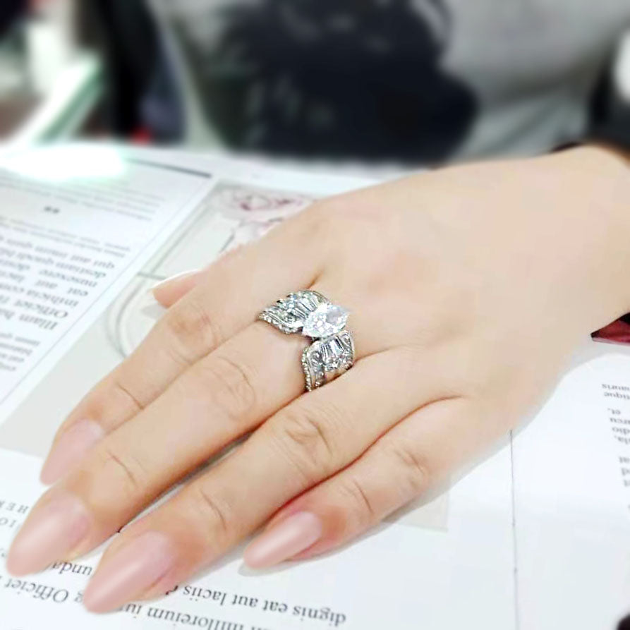 TK3777 - High polished (no plating) Stainless Steel Ring with AAA Grade CZ in Clear LuxuryLifeWay Online Store